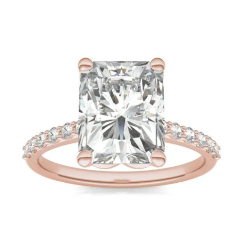18KT Radiant Solitaire Ring
