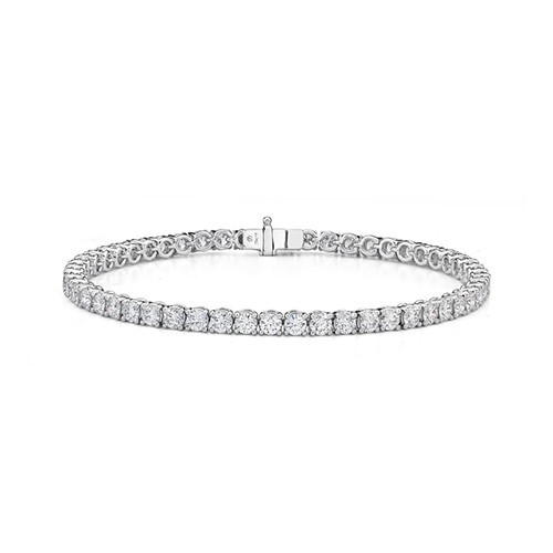 18KT 4-Prong Diamond Tennis Bracelet
