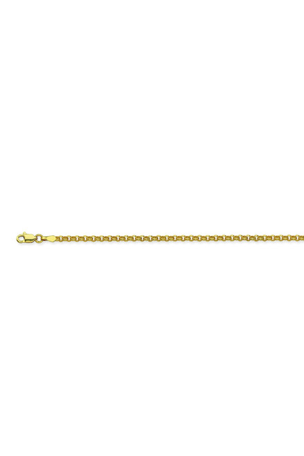 14KT 2.5mm Hollow Rolo Chain