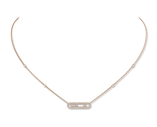 18KT Baby Move Pave Necklace