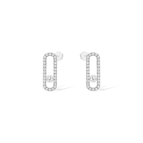 18KT Diamond Move Uno Pave Stud Earrings