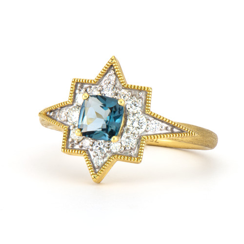  18KT Moroccan Star Diamond Ring
