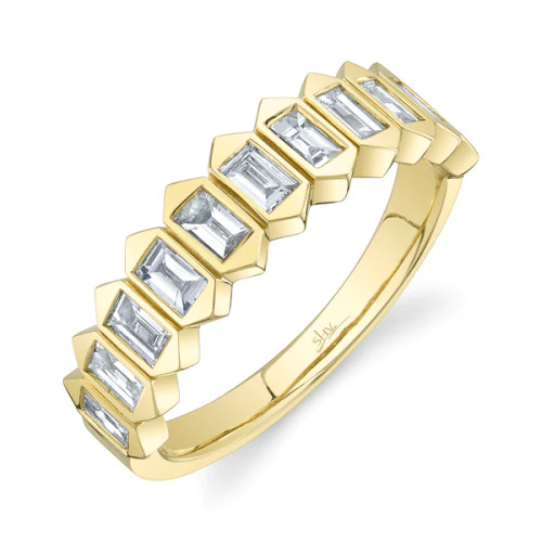  Diamond Baguette Bezel Ring