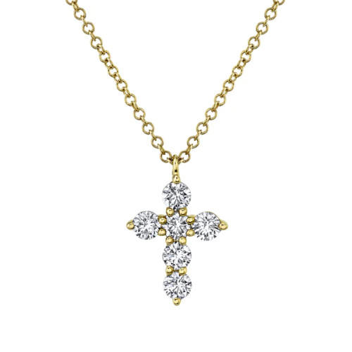  Diamond Cross Pendant Necklace