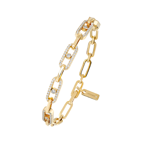 18KT Move Link Diamond Bracelet