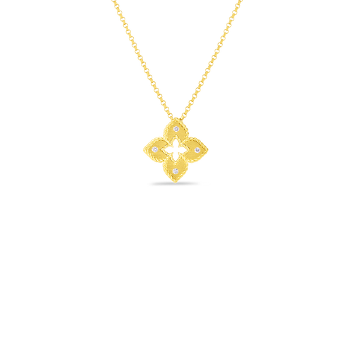 18KT Petite Diamond Venetian Necklace